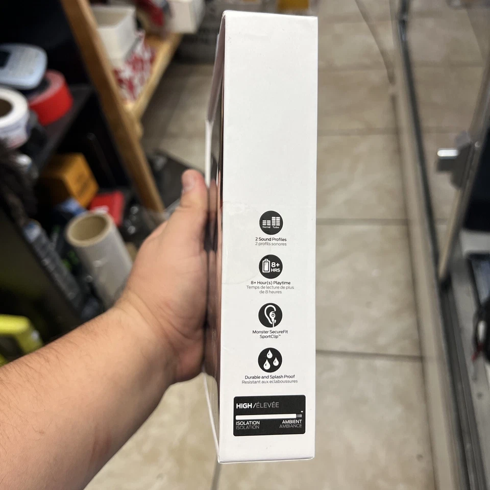 Monster iSport Spirit Wireless Bluetooth Headphones Built-in Mic 8H Playtime - Image 3 of 4