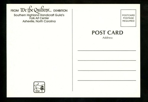 Quilt / Quilting chrome postcard We The Quilters Exhibition Our Constitution AL - Picture 2 of 2