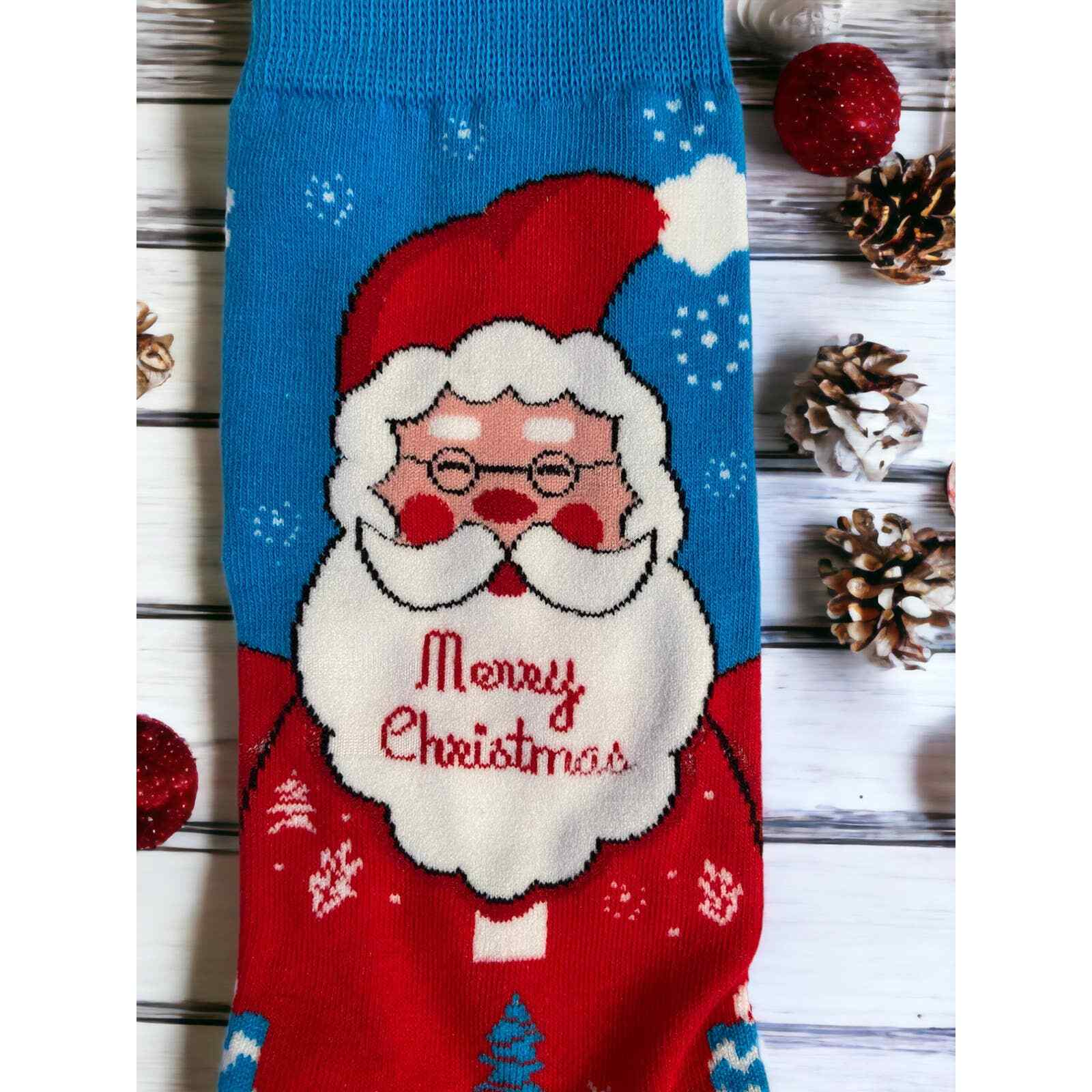 Christmas Socks with Santa (unisex) eBay