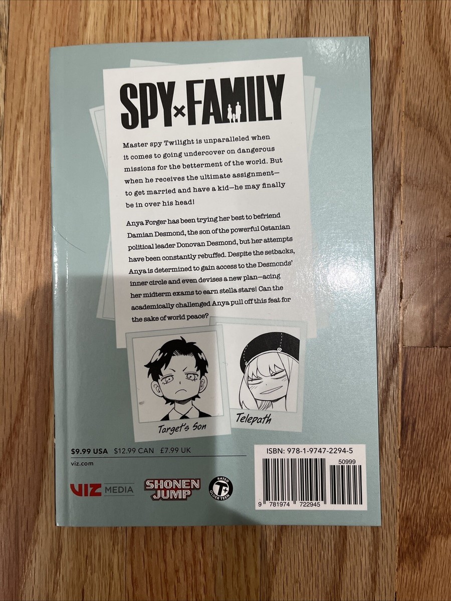 Spy X Family Manga Set English Volumes (1-9) | eBay