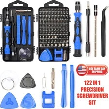 122 pcs Precision Screwdriver Set Electronics Magnetic Repair iPhone PC Tool Kit