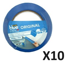 Scotch Blue Masking Tape Original Painting Home Painter Tape 24mm x 55m 10 Rolls