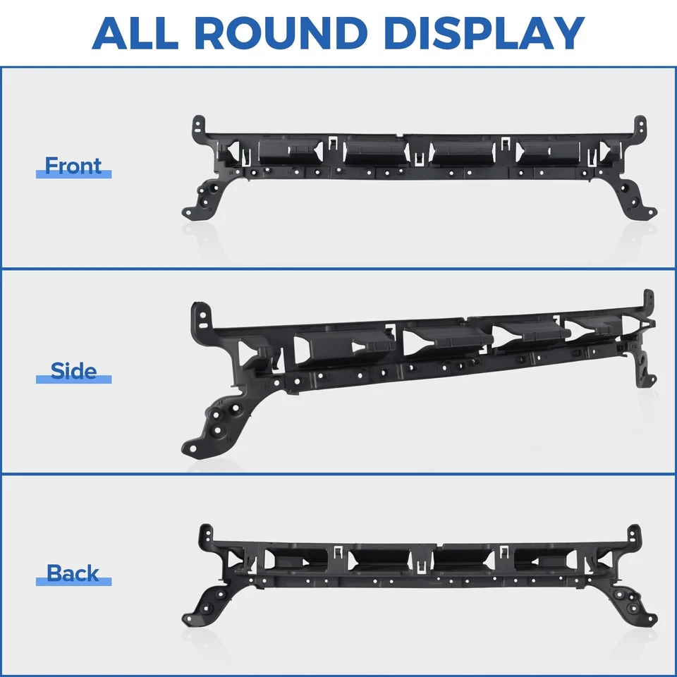 Conjunto aislador de soporte de parachoques delantero negro para Lincoln Continental 2017-2020 Foto 3 de 4