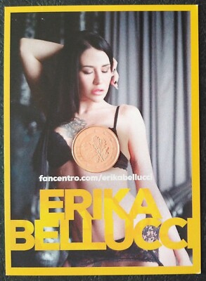 4141 Erika Bellucci Erotik Model Venus # Mini Autogrammkarte Fan Card
