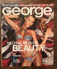 George Magazine June 2000 Tim Russert Fidel Castro The Rock