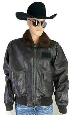 Vintage U.S Navy USN Leather Type G-1 Flight Jacket Orchard Size 