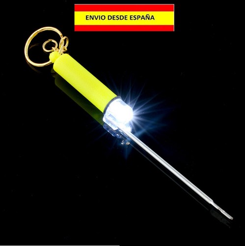 Angeln Postsack Angelhaken Mit Licht LED Taschenlampe Lampe Mar Rios Seen Fische - Zdjęcie 1 z 4