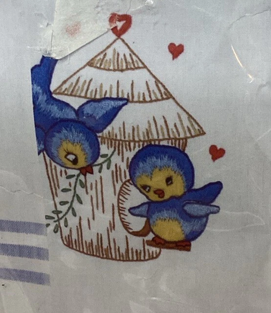 Tobin Stamped For Embroidery Kitchen Towels 20"X28" 2/Pkg-Bird, T212935 - Image 2 of 4