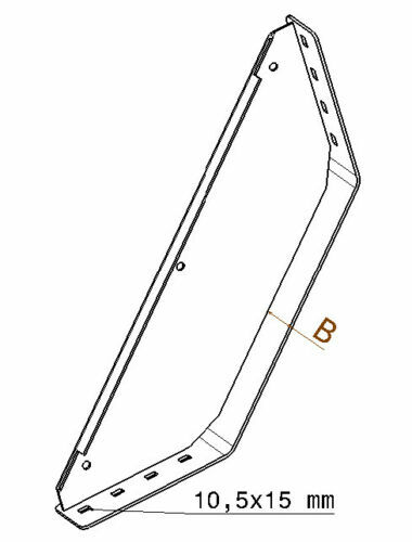 4-3 mm Schwerlast Balkenverbinder Carport Verbinder Stütze Holzverbinder - Bild 3 von 4