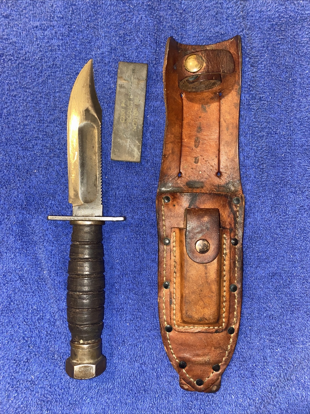 Vintage Camillus NY 3 1967 Knife Hunting Sheath & Sharpening Stone eBay