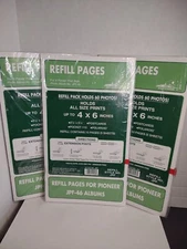 3 Packs Pioneer Photo Album Refill Pages JPF-46 New 5 Sheets Each Pack (W)