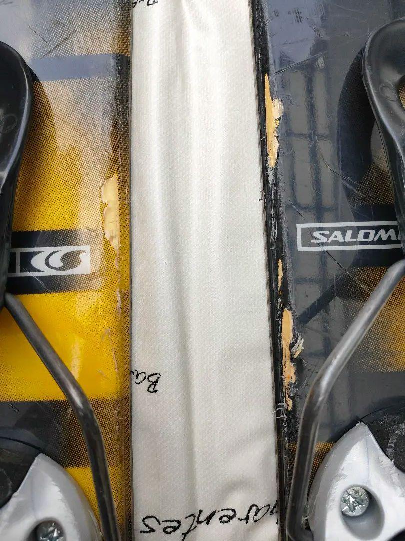 Salomon Snowblade SB8 80cm Short Skis Black Yellow w/ Bindings