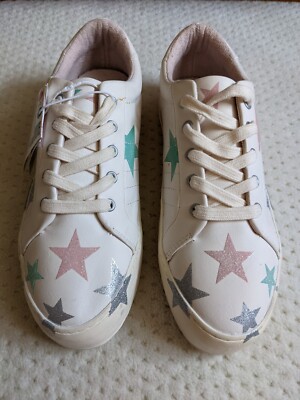 NWT Zara Girls Youth Z3A Bamba Glitter Star Vegan Leather