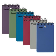 Mead Wirebound Top-Opening Memo Book, 3in x 5in, College Ruled, 100 PKG of 58 