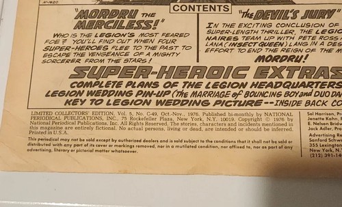 Superboy & Legion Of Super-Heroes - DC Collectors’ Edition C-49 1976 Comic Book - Picture 4 of 5
