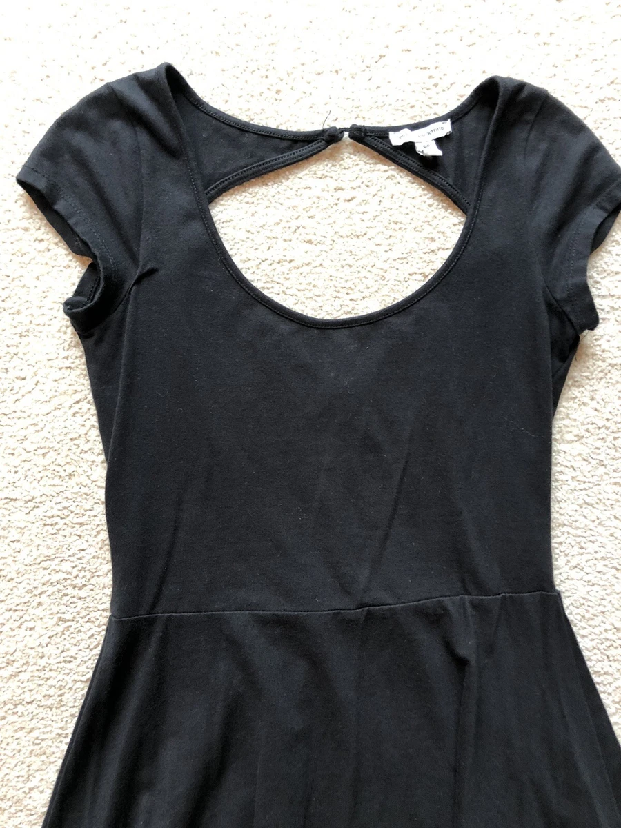 American Eagle Skater Dress Fit Flare Black Super Cute Size