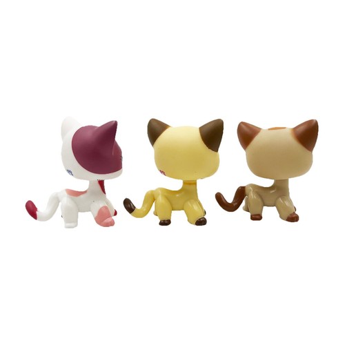 2pcs Littlest pet shop Toys bobble head short hair cats girls Gen 3 little pets - Picture 7 of 7