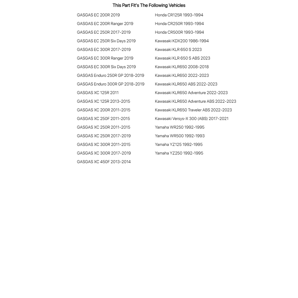 Tusk Racer Axle Wrench 19mm/27mm For KAWASAKI KLR650 Adventure ABS 2022