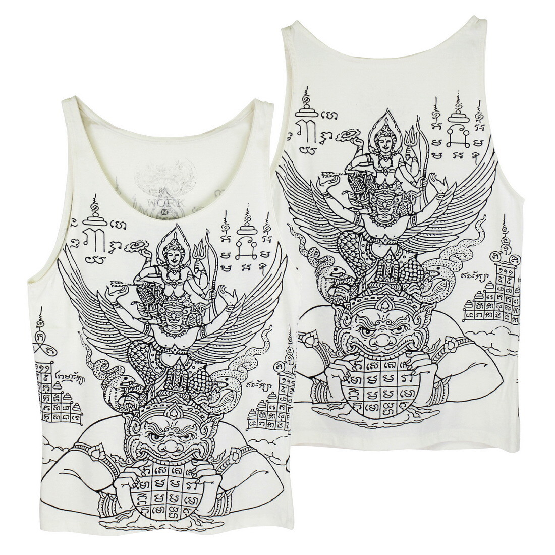 Lustiges Muay Thai Tank Top Mit Sak Yant Tiger Design - Perfekt Für Kampfsport-Fans