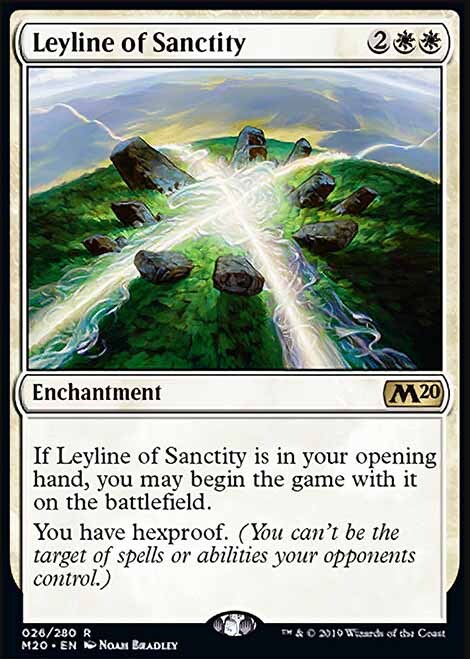 MTG Core Set 2020 Leyline of Sanctity 26/357 Lightly Played Condition  