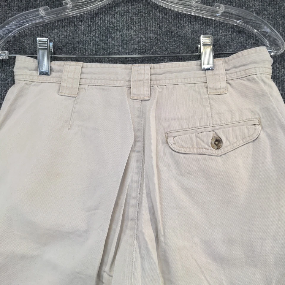 Pantalones cortos chinos para mujer Mountain Lake tostados talla 8 bolsillos 100 % algodón Foto 3 de 4