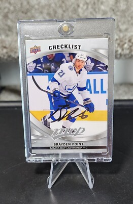 2023-24 UD MVP Hockey SILVER SCRIPT PARALLEL Brayden Point Checklist Lightning