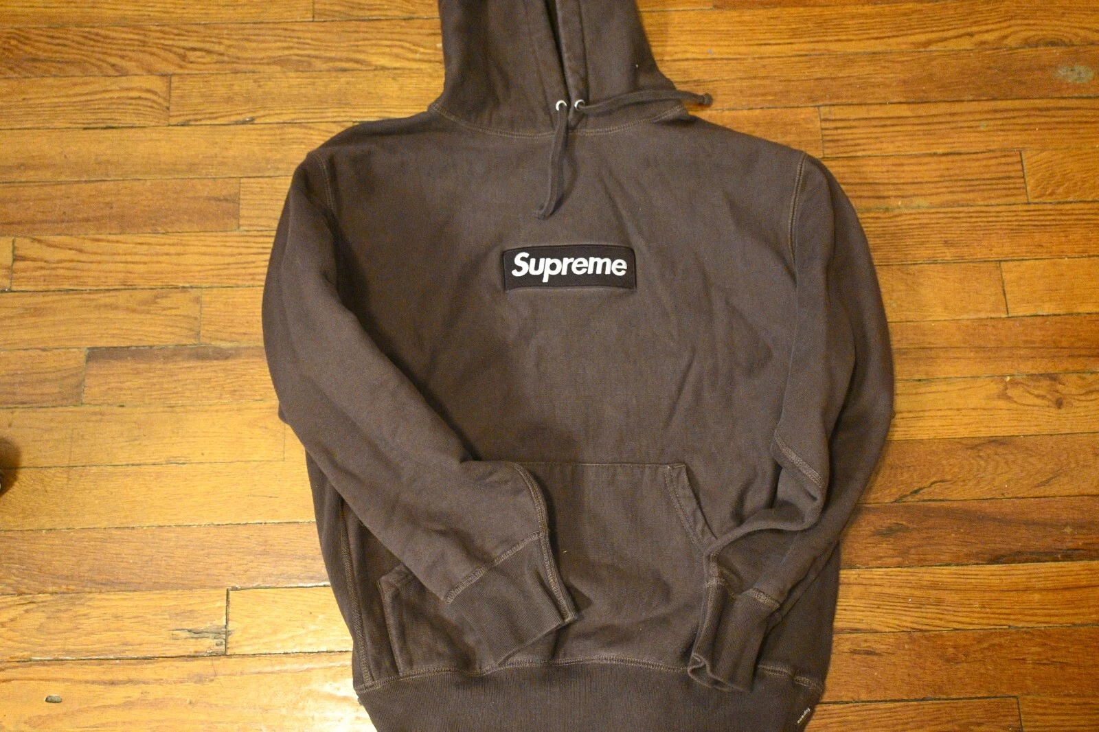 SUPREME BOX LOGO SWEAT À CAPUCHE SS21 TAILLE M MARRON