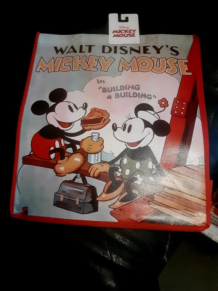 Disney Mickey Mouse Reutilizable Bolsa de Compras de Comestibles Bolso de Mano Golosina Ecológica Nuevo Foto 3 de 4