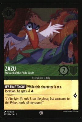 Into the Inklands #93/204 Zazu - Steward of the Pride Lands Disney