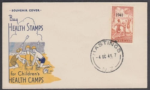NEW ZEALAND HEALTH ILLUSTRATED FDC 1941 (ID:16/D33296)