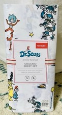 Pottery Barn kids Dr. Suess Organic Sheet Set Toddler Bed Size NEW With Tags