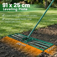 Heavy Duty Lawn Leveling Rake Metal Ground Level Tool