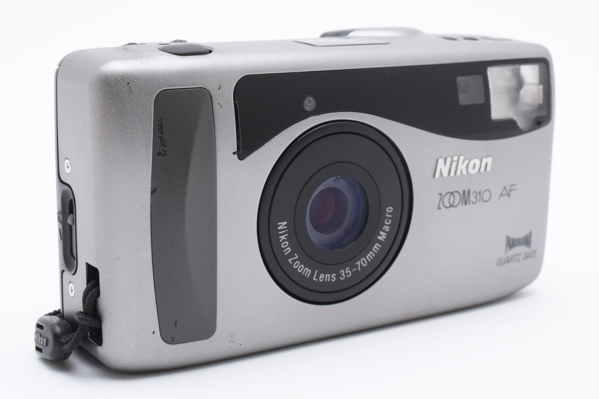 NIKON 310AF PANORAMA QD ニコン フィルムカメラ#278u Exc+5] Nikon Zoom 310 AF Silver Panorama QD Point & Shoot