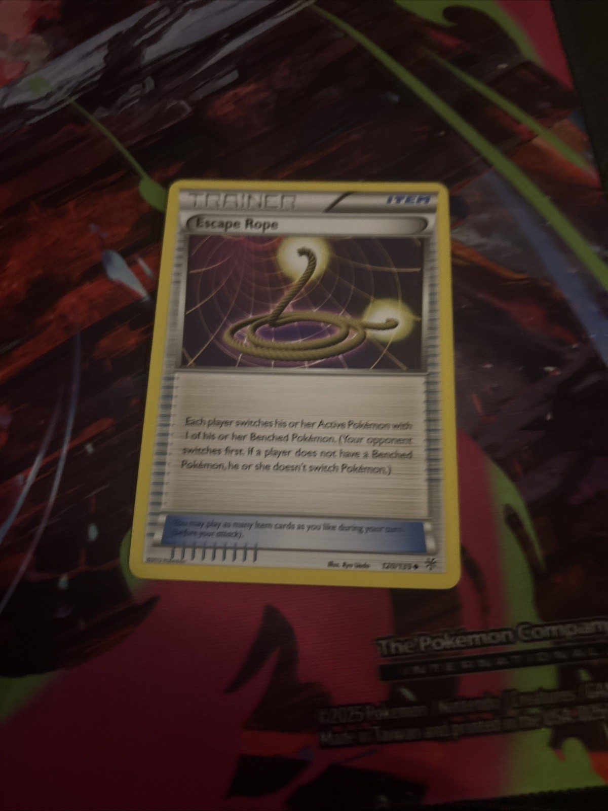 Escape Rope 120/135 Pokemon Uncommon Plasma Storm Card LP