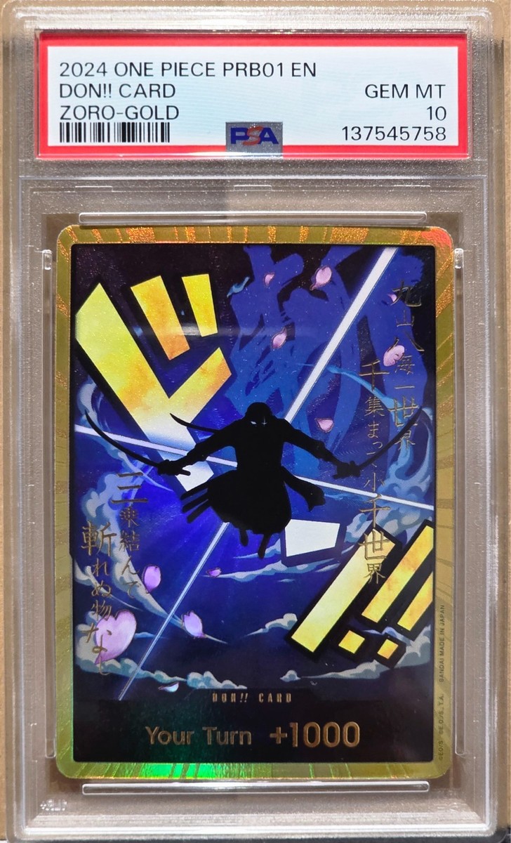ZORO GOLD DON!! EN - PRB01 Premium Booster -The Best- PSA 10 - One