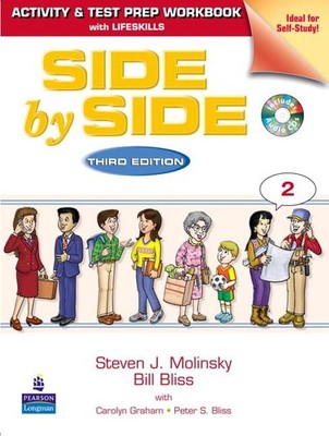 Side By Side 2 Activity Test Prep Workbook W/Answer Key & Cds by Steven Molinsky