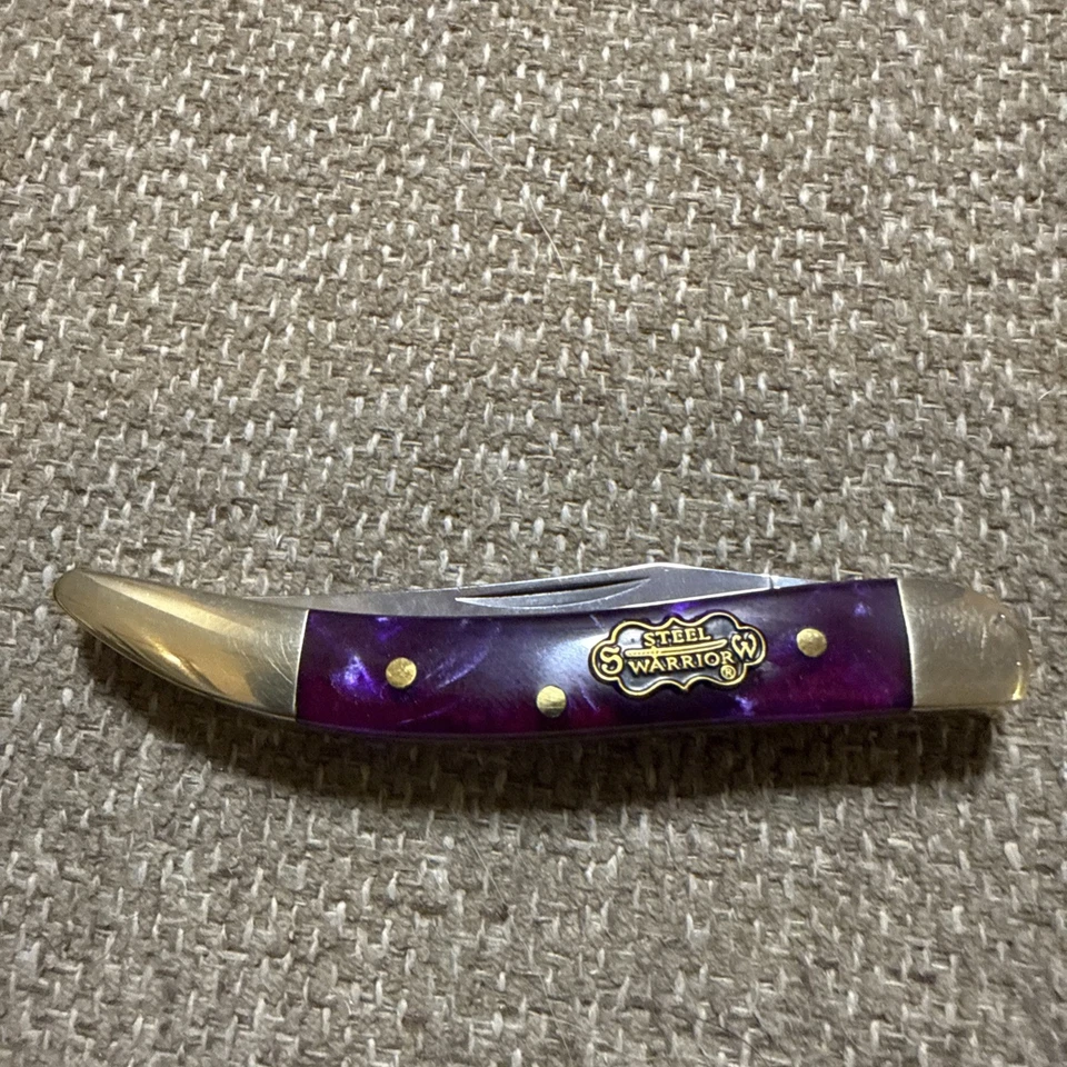 Cuchillo palillo de dientes pequeño FROST Steel Warrior uva púrpura acero inoxidable SW-109GA Foto 3 de 3