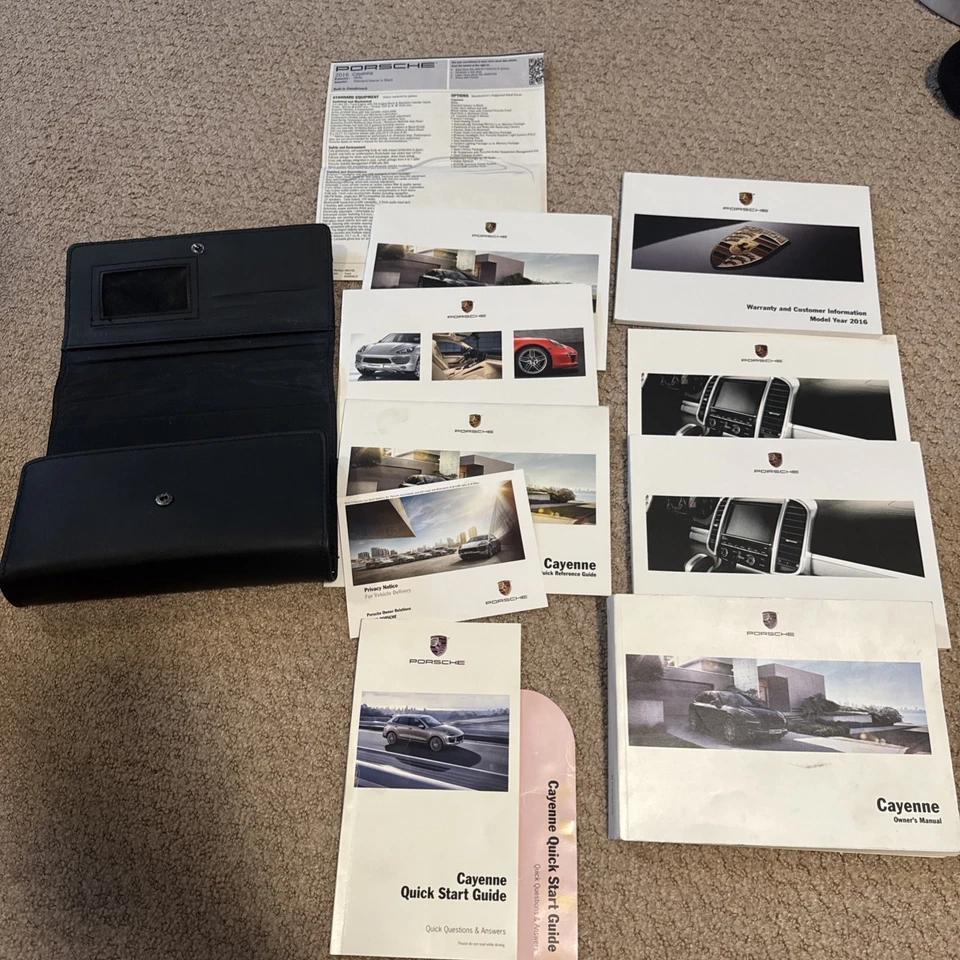 Manual del propietario para Porsche Cayenne 2016 con cubierta original Foto 2 de 2