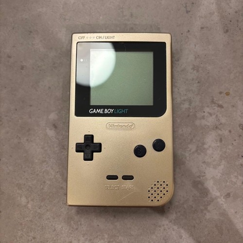 Nintendo GameBoy Light Game Boy GB MGB-101 Console Gold with Game Tested