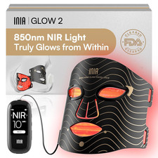 Red Light Therapy Face Mask LED w/ NIR 850nm Blue  Red Rechargeable
