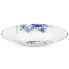 Lenox Garden Grove Rimmed Pasta Soup Bowl 12 oz White Bone China Gold