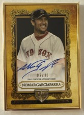 2025 Topps Gilded Nomar Garciaparra Gallery Gold Frame Auto 8/10 Redsox