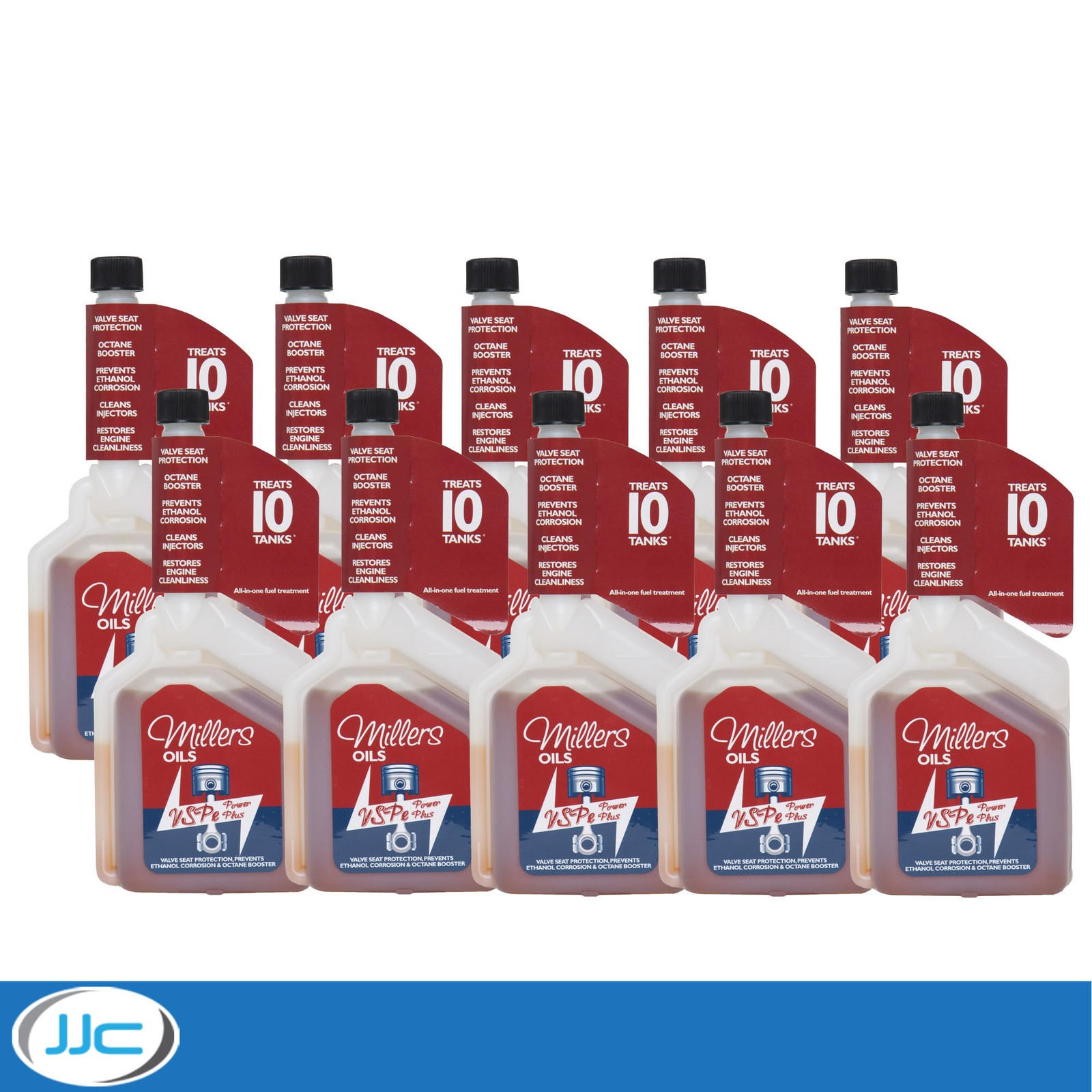 10 x 500ml - Millers Oils VSPe Power Plus Fuel Additive & Octane Booster