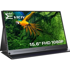 Used 15.6" Portable Monitor 1080P Full HD Second Screen 16:9 Portable Display