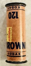 Vintage KODAK 2-BROWNIE VERICHROME 120 Unexposed Film Roll Open Package Rare 