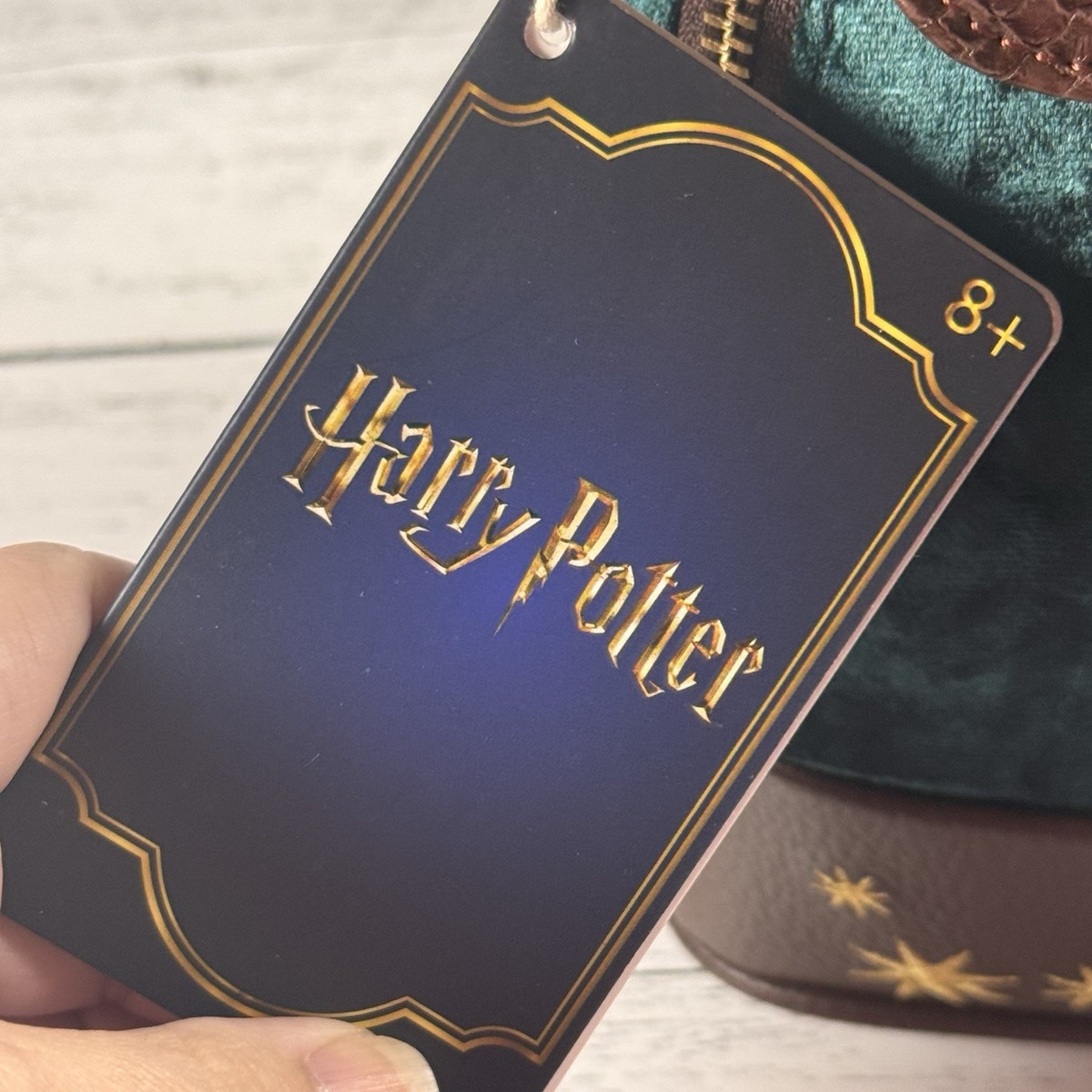 Loungefly Harry Potter Slytherin Banner Velvet Mini Backpack New