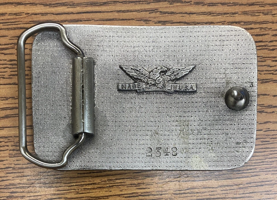 Hebilla de cinturón Buckmark Browning Firearms de colección de 1980 - pistola rifle cazador EE. UU. Foto 2 de 4