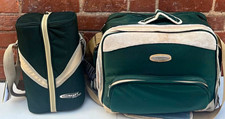 Concept Picnic Green/Beige Picnic Bag Set w/ Plates, Wine Glasses & Cutlery