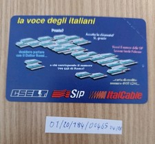 schede telefoniche - Omaggio private CSELT OP115+ codici 