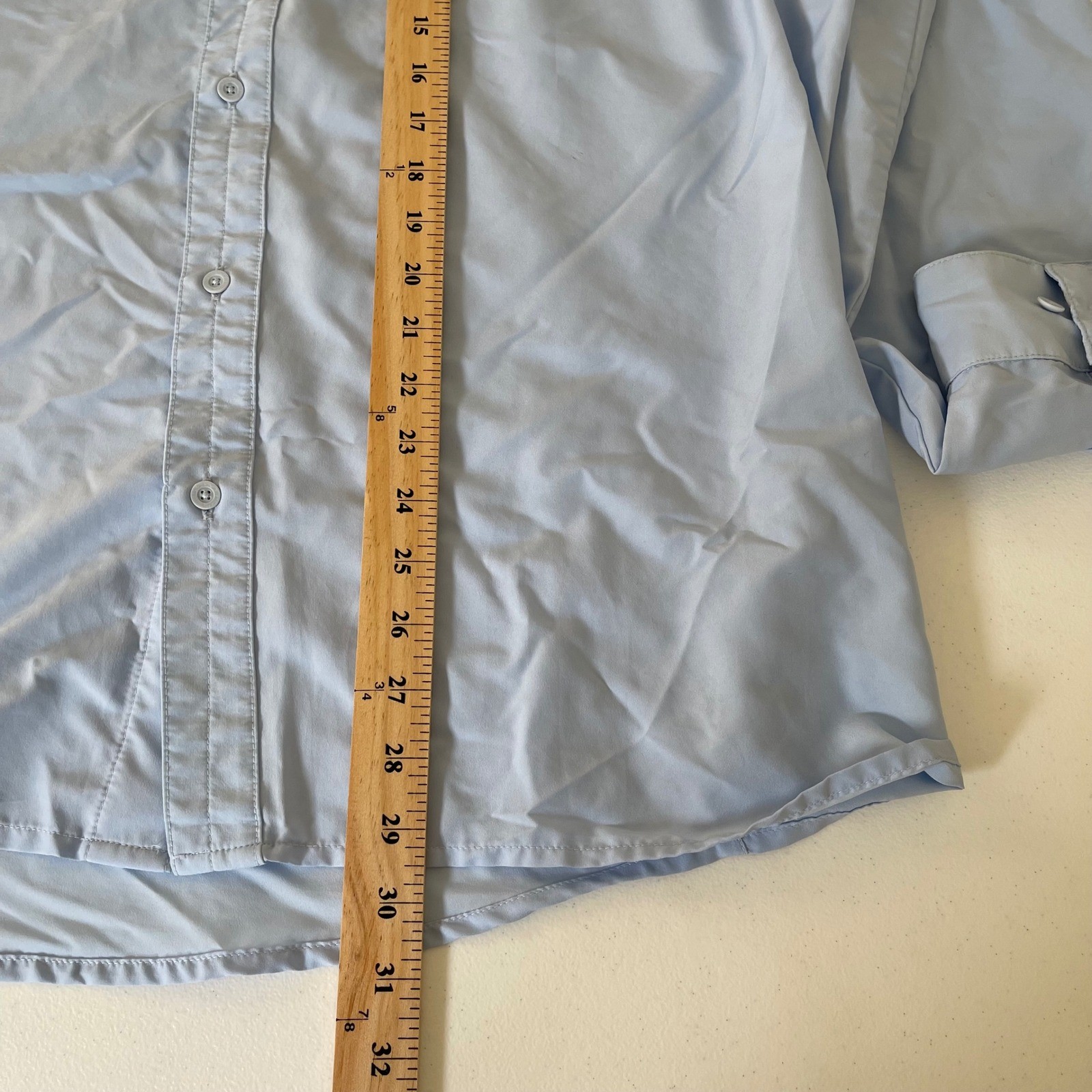 Under Armour HeatGear Vented Fishing Long Sleeve Button Up Shirt Mens XL Blue thumbnail 10